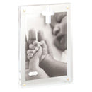 Mud Pie Vertical Layered Cross Acrylic Frame