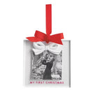 Mud Pie White Bow Frame Ornament