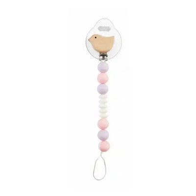 Mud Pie - Wood And Silicone Pacy Clip Spinner, Bird Image 1