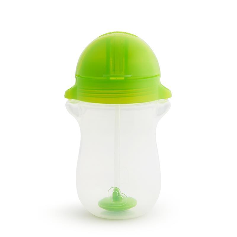 Munchkin - 10Oz Any Angle Weighted Straw Cup, Green Image 3