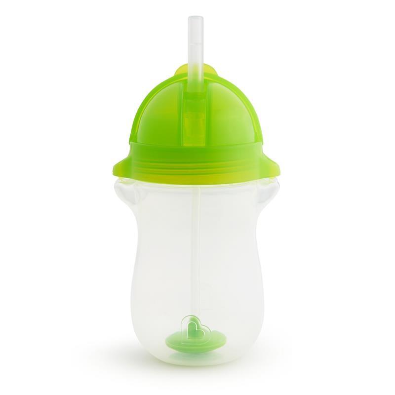 Munchkin - 10Oz Any Angle Weighted Straw Cup, Green Image 7