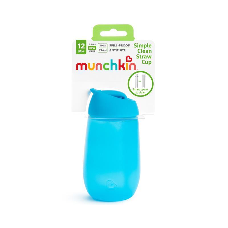 Munchkin - 10Oz Simple Clean Straw Cup - Blue Image 6