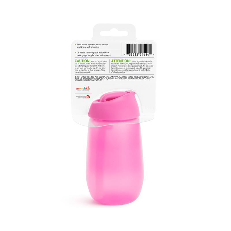 Munchkin - 10Oz Simple Clean Straw Cup - Pink Image 4