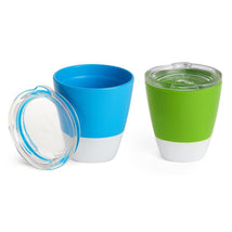 Munchkin 2-Pack Splash Toddler Cup & Lid, Blue/Green Image 1