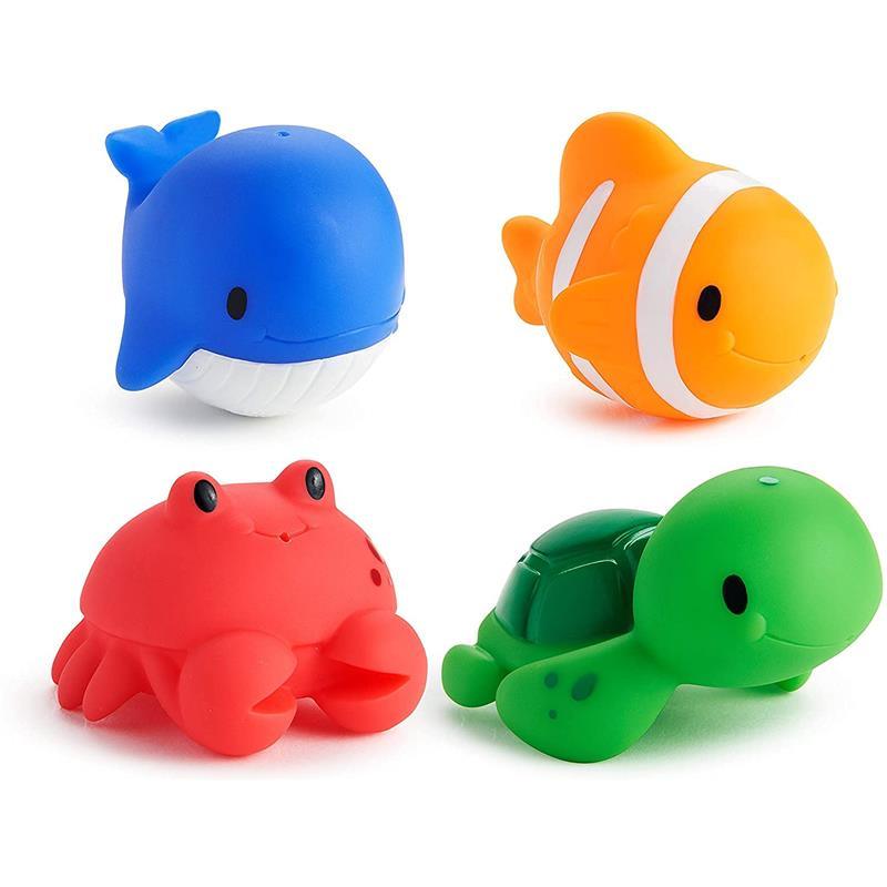 Munchkin - 4Pk Ocean Squirts Baby Bath Toy Image 1
