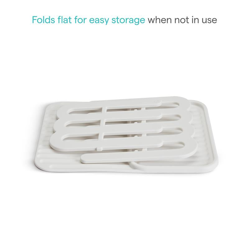Munchkin Bottle Drying Rack and Mat, White Image 4