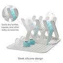 Munchkin Bottle Drying Rack and Mat, White Image 5