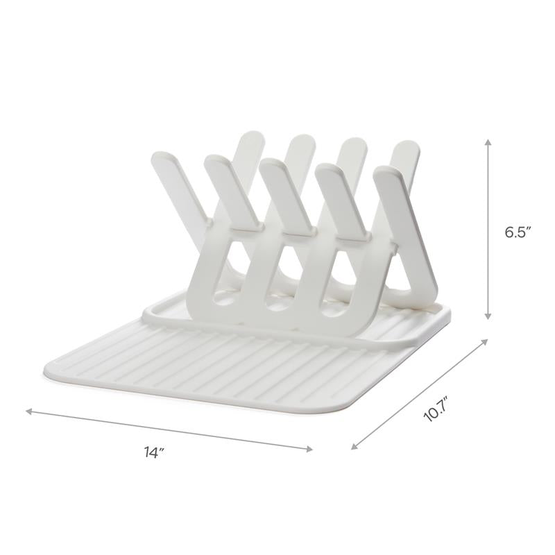 Munchkin Bottle Drying Rack and Mat, White Image 6