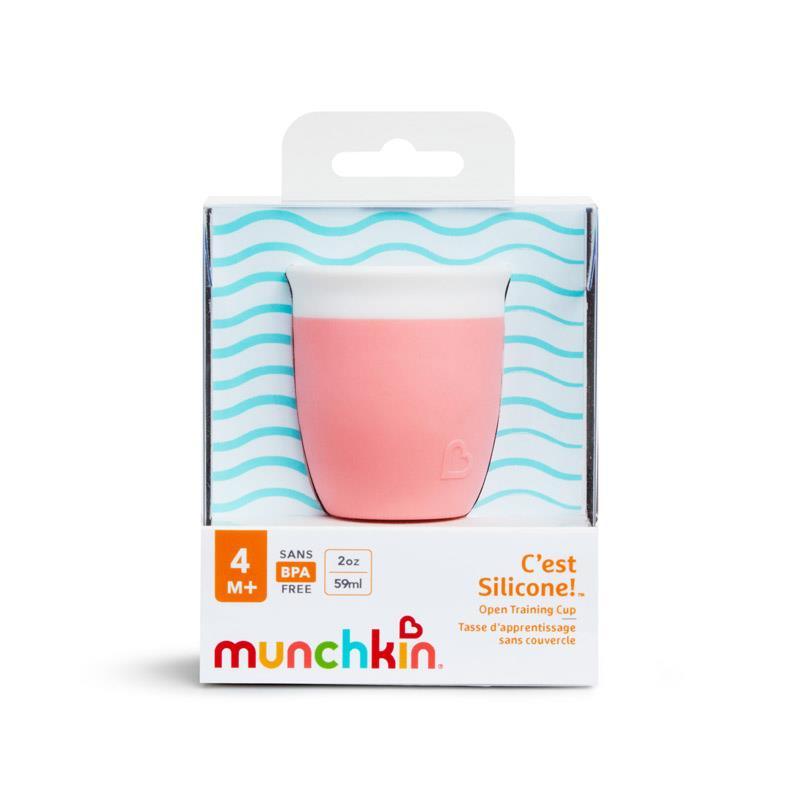 Munchkin - C’est Silicone! Open Training Cup, Coral Image 5