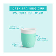 Munchkin - C’est Silicone! Open Training Cup, Mint Image 2