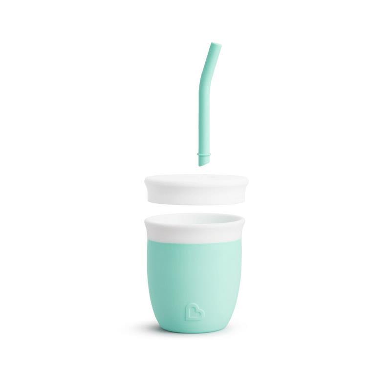 Munchkin - C’est Silicone! Training Cup with Straw, Mint Image 5