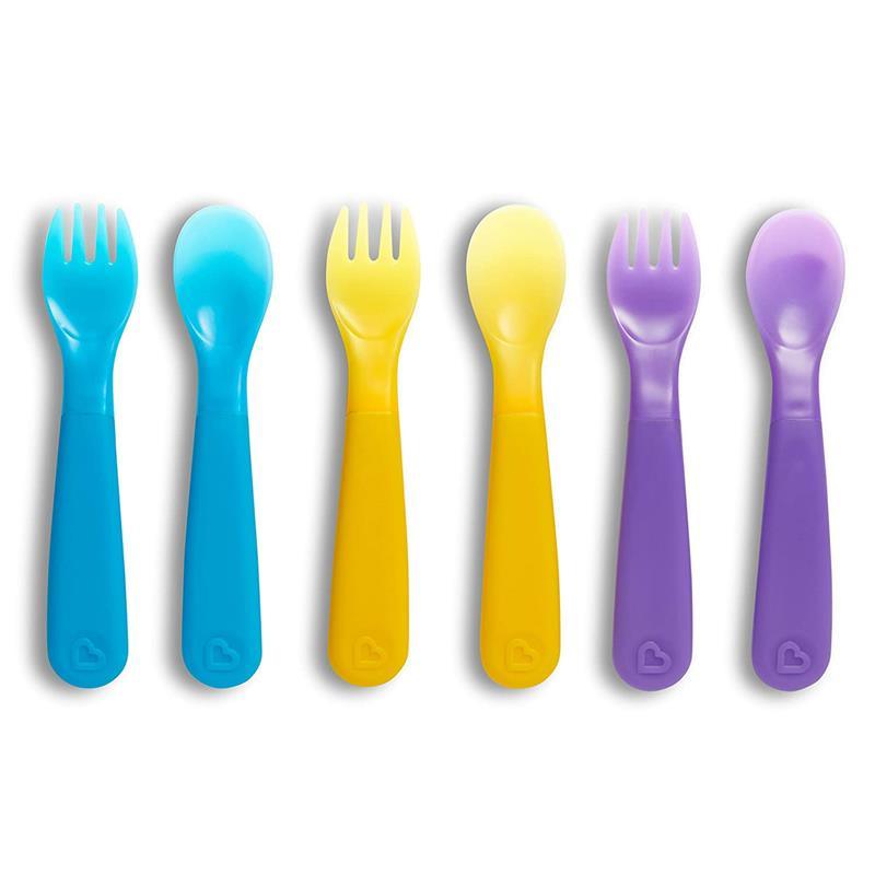 Munchkin Colorreveal Color Changing Forks & Spoons - 6Pk Image 1
