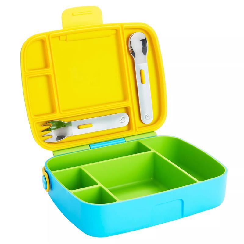 Munchkin - Lunch Bento Box with Stainless Steel Utensils Image 11