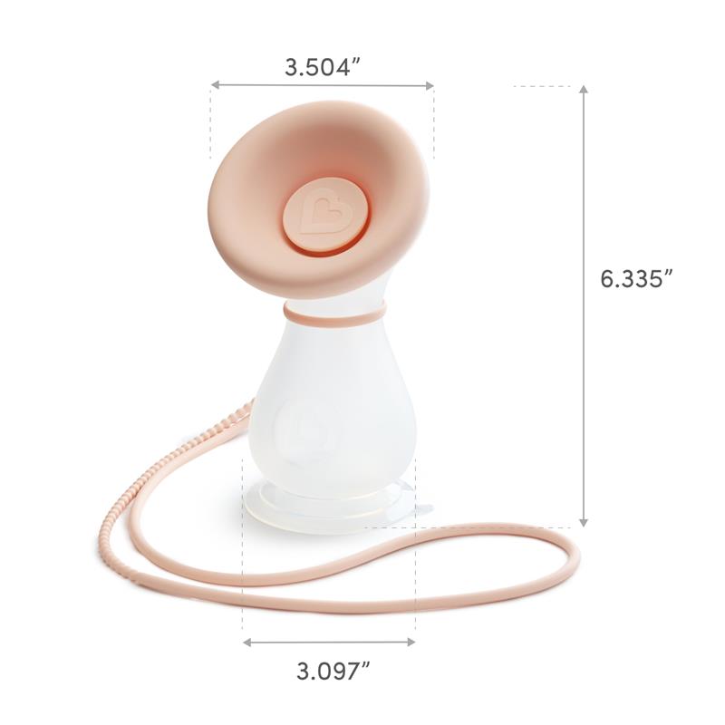 Munchkin Manual Breast Pump for Breastmilk, Clear/Pink Image 5
