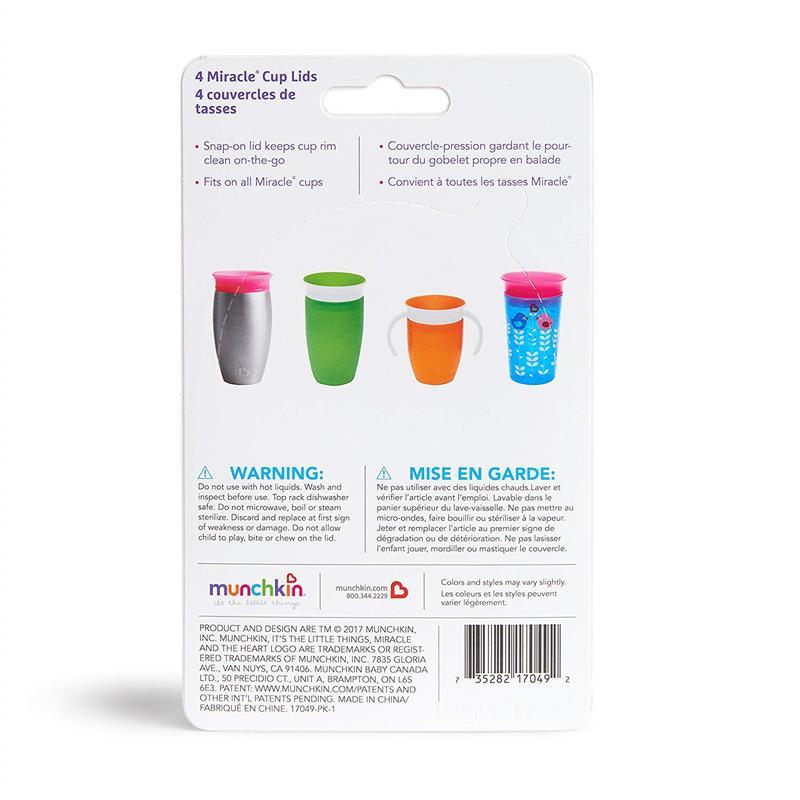 Munchkin Miracle 360 Cup Lids, 4-Piece Image 5