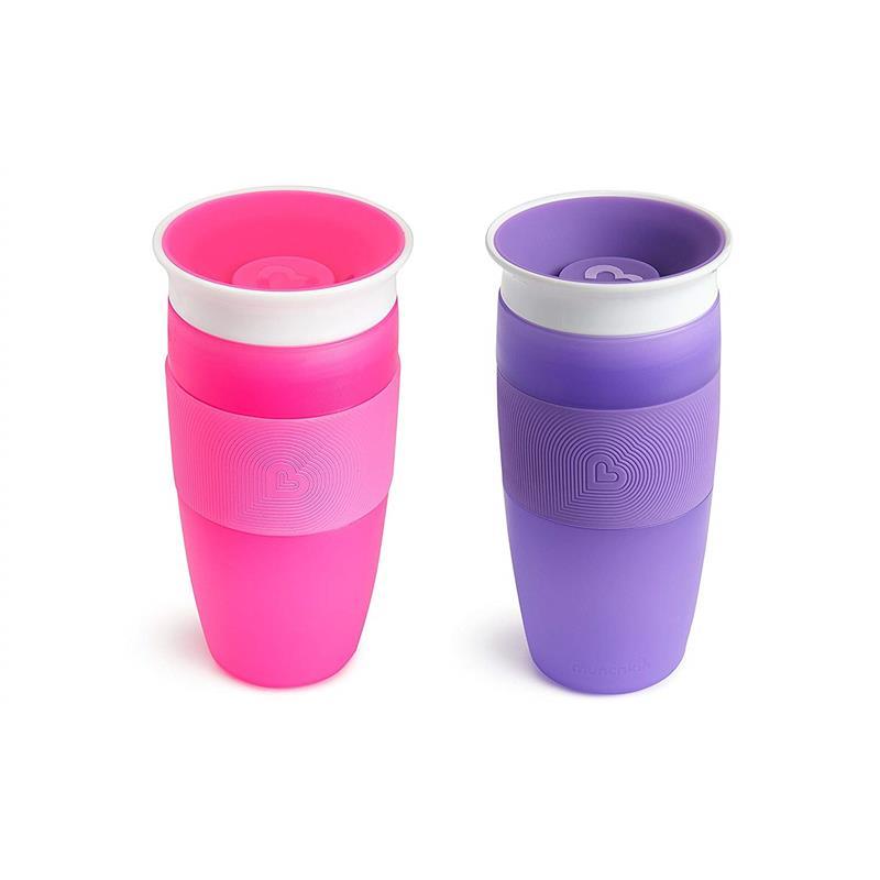 Munchkin Miracle 360 Sippy Cup 14Oz, Pink or Purple (Assorted colors) - 1pk Image 1