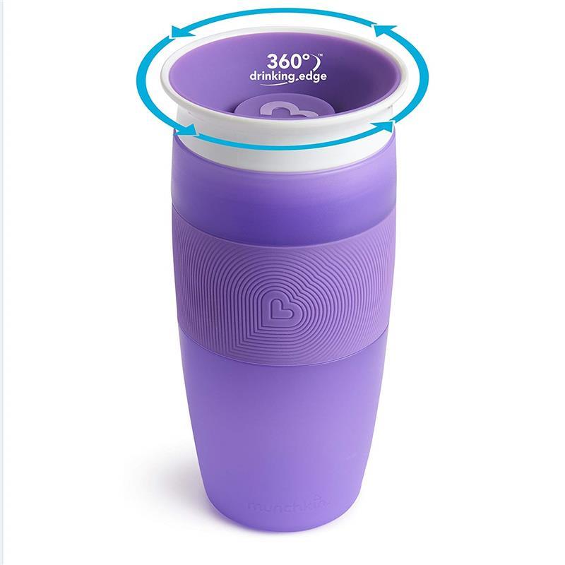 Munchkin Miracle 360 Sippy Cup 14Oz, Pink or Purple (Assorted colors) - 1pk Image 2