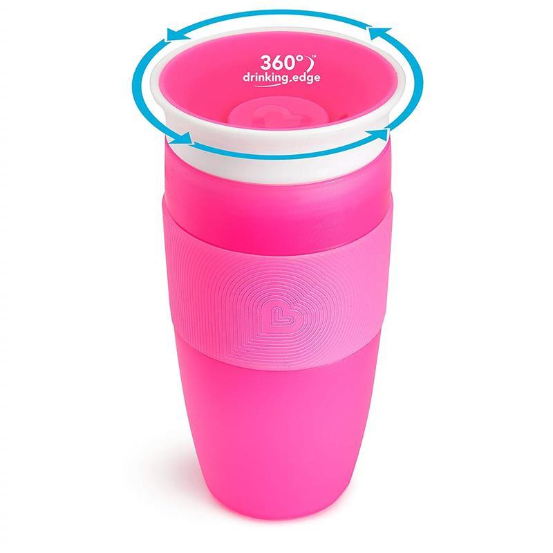 Munchkin Miracle 360 Sippy Cup 14Oz, Pink or Purple (Assorted colors) - 1pk Image 3