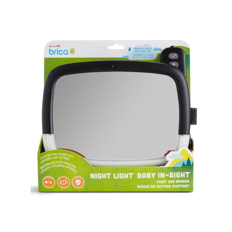 Munchkin Night Light Baby In-Sight Pivot Mirror, Car Mirror Image 3