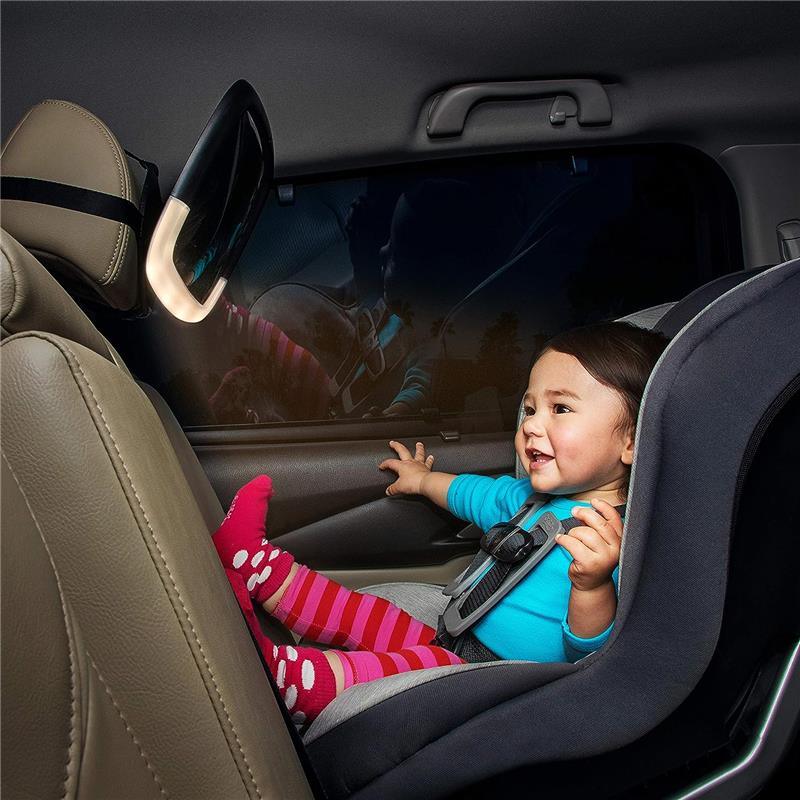 Munchkin - Night Light Pivot Baby in-Sight Adjustable Car Mirror Image 4