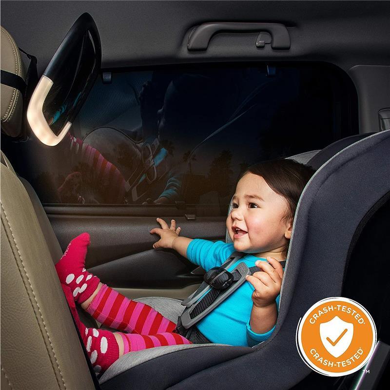 Munchkin - Night Light Pivot Baby in-Sight Adjustable Car Mirror Image 8