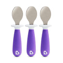 Munchkin - Raise 3Pk Toddler Spoons - Purple Image 1