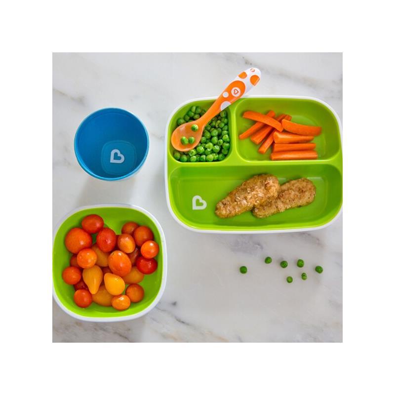 Munchkin Splash Toddler Bowls, Blue/Green Image 4