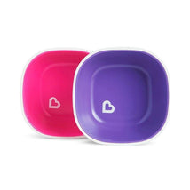 Munchkin Splash Toddler Bowls, Pink/Purple Image 1