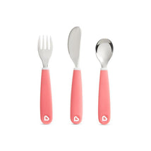 Munchkin Splash Toddler Fork, Knife & Spoon Set - Pink Image 1