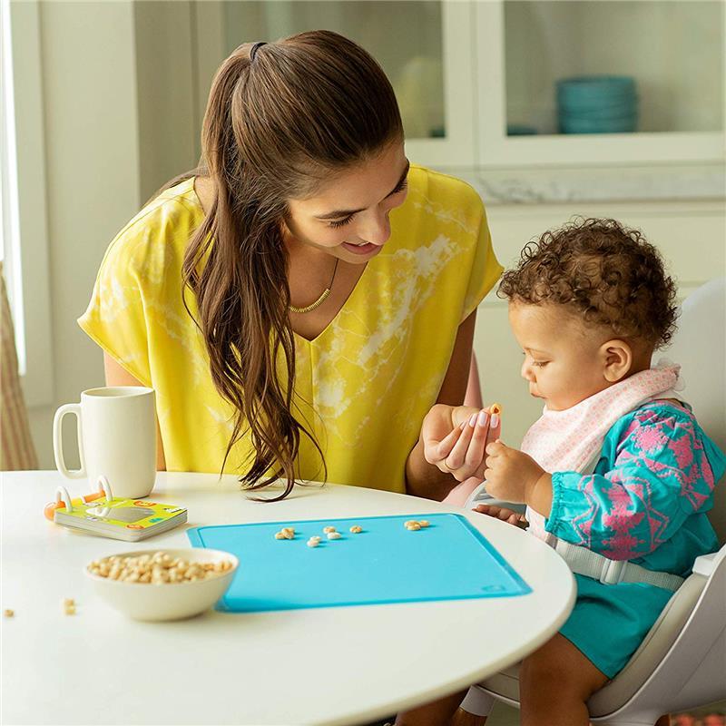 NumNum Non-Slip Silicone Placemats for Babies, Toddlers, and Kids | Durable 100% Food Grade Silicone BPA-Free | Portable Table Mat for Dining Table