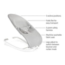 Munchkin - Spring 2 in 1 Baby Bouncer and Rocker, Portable, Lightweight and Compact with 3 Recline Positions Image 6