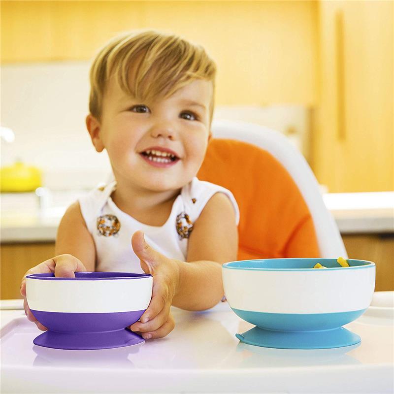 Munchkin Stay Put Suction Bowls, Assorted Colors, 3-Pack Image 6