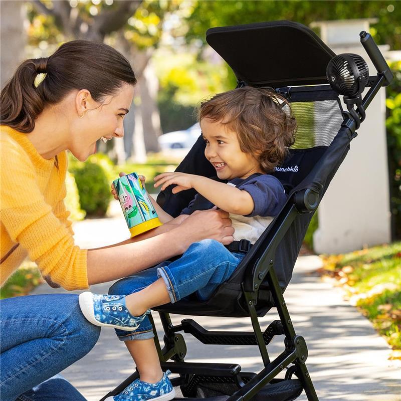 Munchkin - Stroller Fan Portable Baby Cooling System with 4 Speeds, Rechargeable Battery, and Entertaining LED Image 8