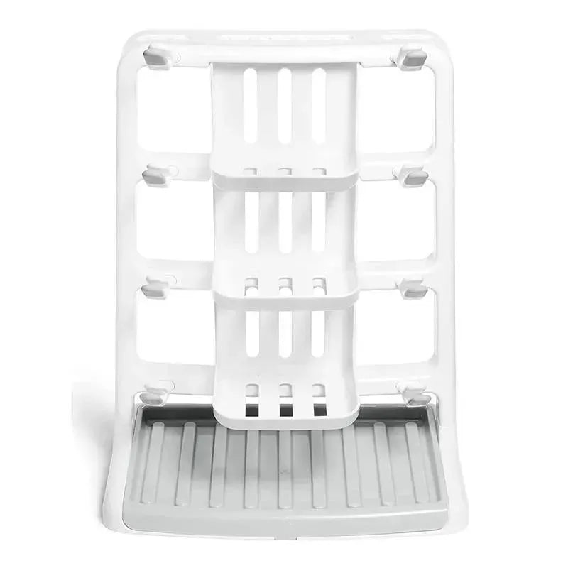 Munchkin - Tidy Dry Space Saving Vertical Bottle Drying Rack for Baby Bottles and Accessories, White Image 4