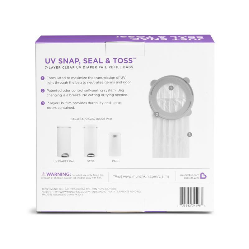 Munchkin - Uvc Diaper Pail Refills - 20Pk Image 2