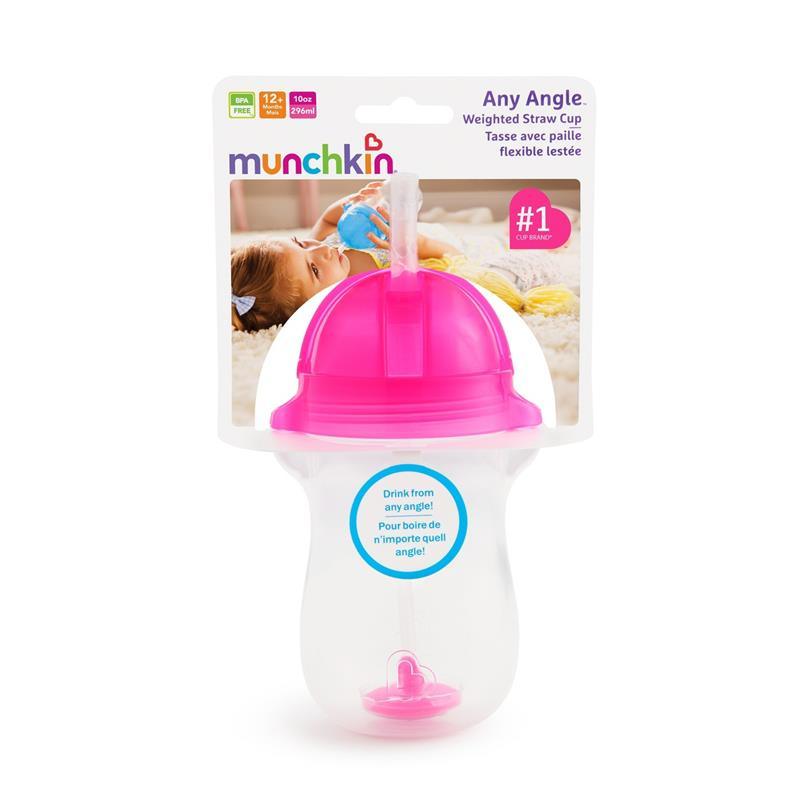 Munchkin Simple Clean Straw Cup - Pink - 10 oz