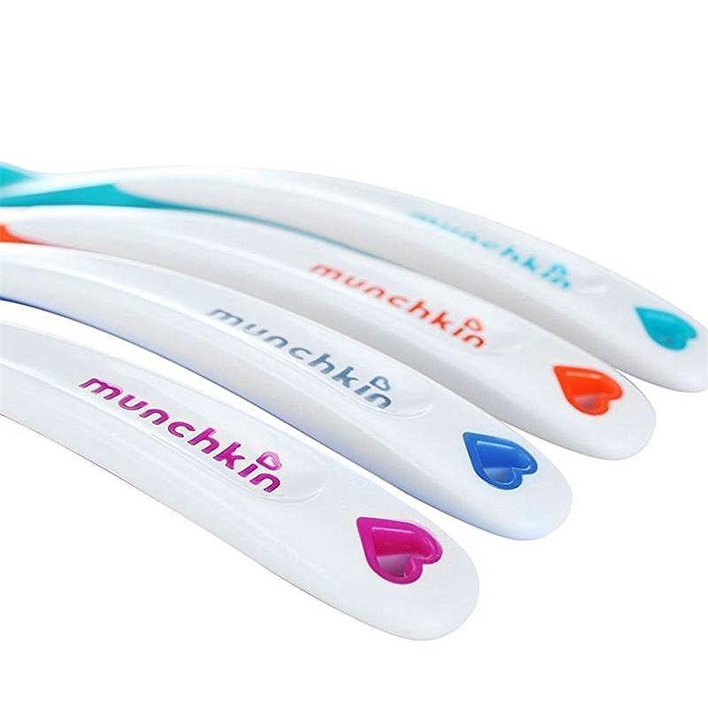 NIP Munchkin One Pack Of 6 Soft Tip Baby Infant Spoons Multicolor 3 Months+