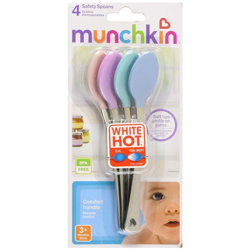 Munchkin White Hot Safety Spoons Changes Colors Baby Safety