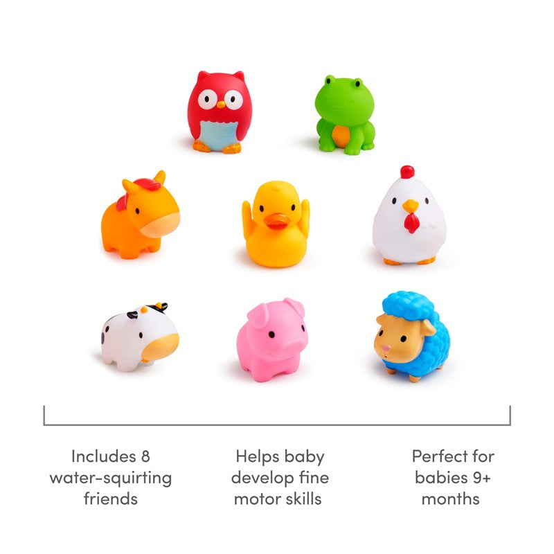 Munchkin® Baby Bath Toy Squirts, Farm™ Animals, 8 Pack Image 5