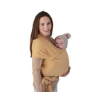 Mushie - 100% Organic Cotton Baby Wrap Carrier, Mustard Melange Image 1