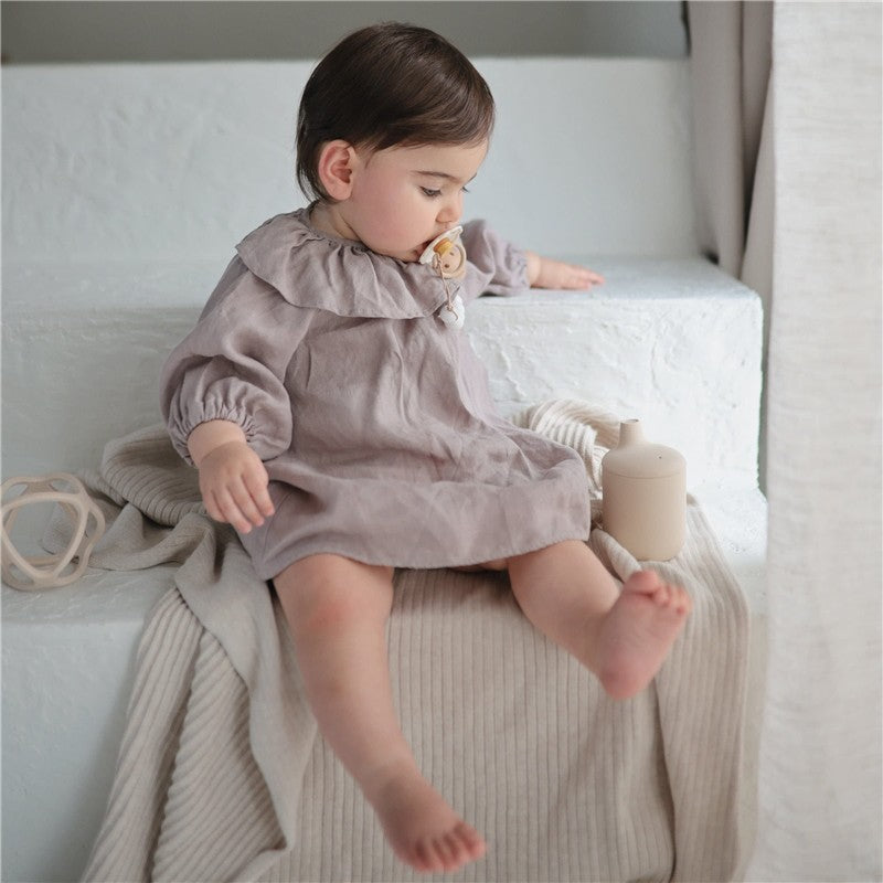 Mushie Silicone Sippy Cup - Soft Lilac Image 3