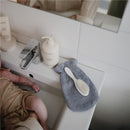 Mushie Organic Cotton Bath Mitts 2-Pack - Gray Image 3
