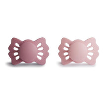 Mushie - 2Pk Cedar/Baby Pink Lucky Symmetrical Silicone Pacifier, 0/6M Image 1