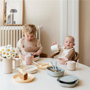 Mushie Silicone Round Plate Dinnerware Set 2 Pack - Soft Lilac Image 5