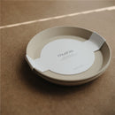 Mushie Silicone Round Plate Dinnerware Set 2 Pack - Vanilla Image 3