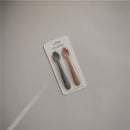 Mushie Silicone Feeding Spoons 2 Pack - Dried Thyme & Natural Image 3