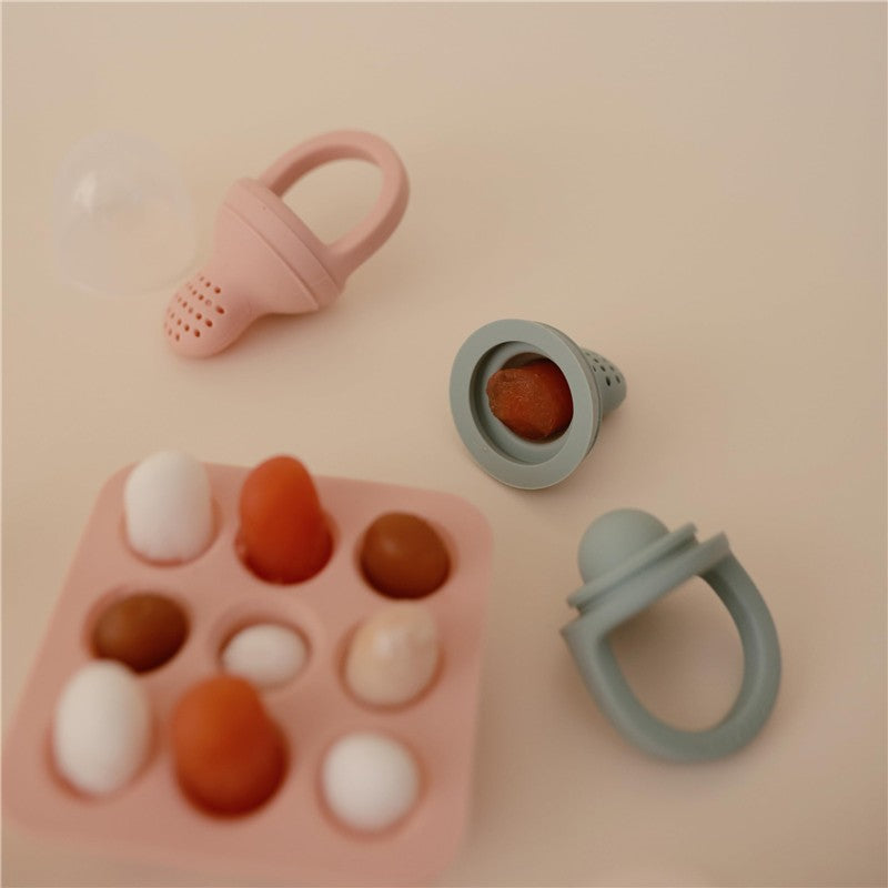 Mushie Silicone Fresh Food Feeder 2-Pack - Shifting Sand Image 8