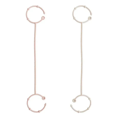 Mushie - Adjustable Silicone Strap 2-Pack, Blush/Shifiting Sand Image 1