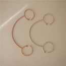 Mushie Adjustable Silicone Strap 2-Pack - Blush/Shifting Sand Image 3