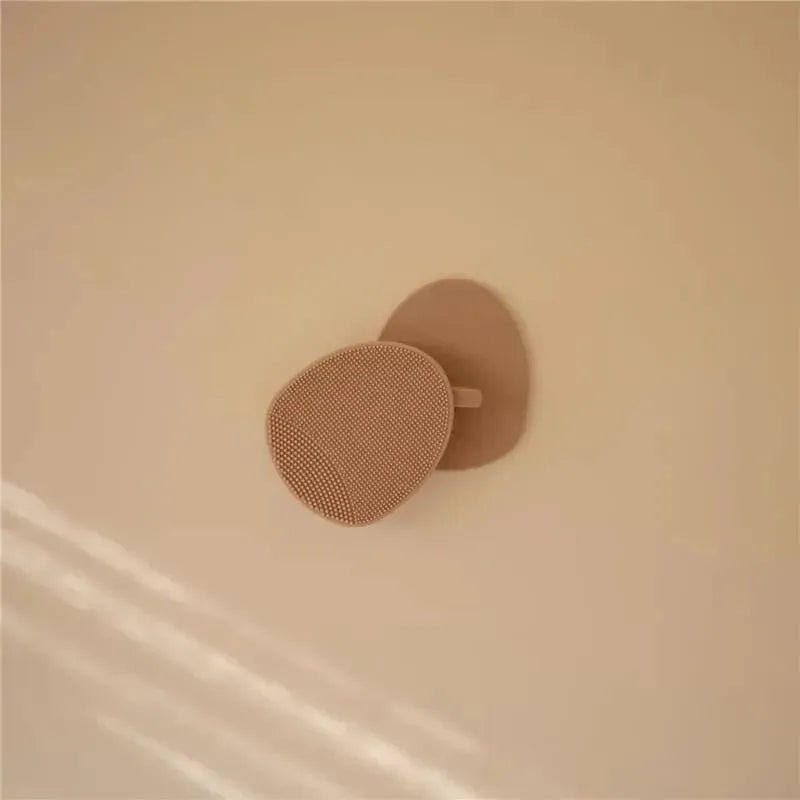 Mushie - Baby Bath Cradle Cap Brush for Dry Skin, Eczema Treatment, 2 Pack, Natural/Cambridge Blue Image 3